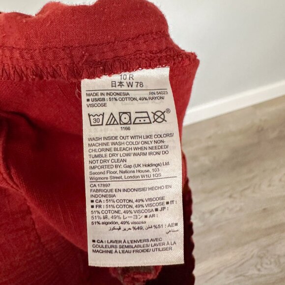 Gap Burnt Orange Paper Bag Pants - Picture 11 of 11